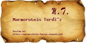 Marmorstein Teréz névjegykártya